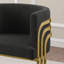 Chaises d'appoint à pieds de traîneau avec tissu en fourrure de nounours et structure chromée-652159118-651168591