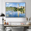 «Serene River In The Cote D Azur France», art mural sur toile vert, voyage vert