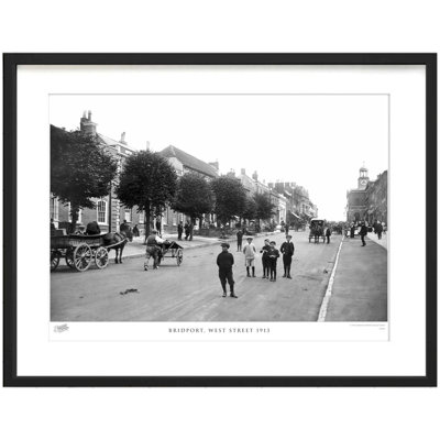 Bridport, West Street 1913 by Francis Frith - Single Picture Frame Print