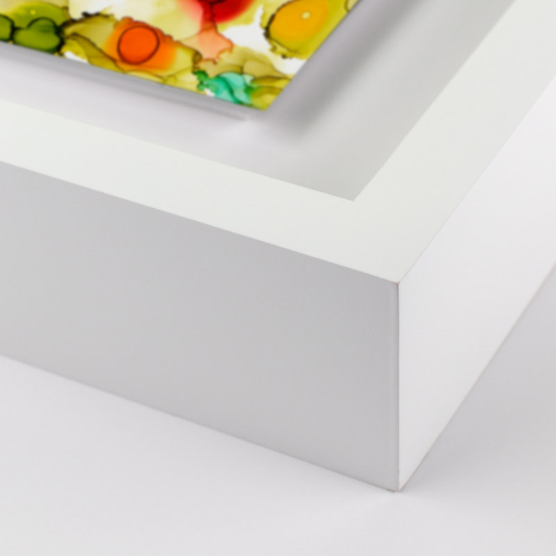 Collide Print by Julie Pelaez, White, 24" H x 24" W x 1.5" D