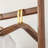 Solid Wood Coat Rack Dual Drawers