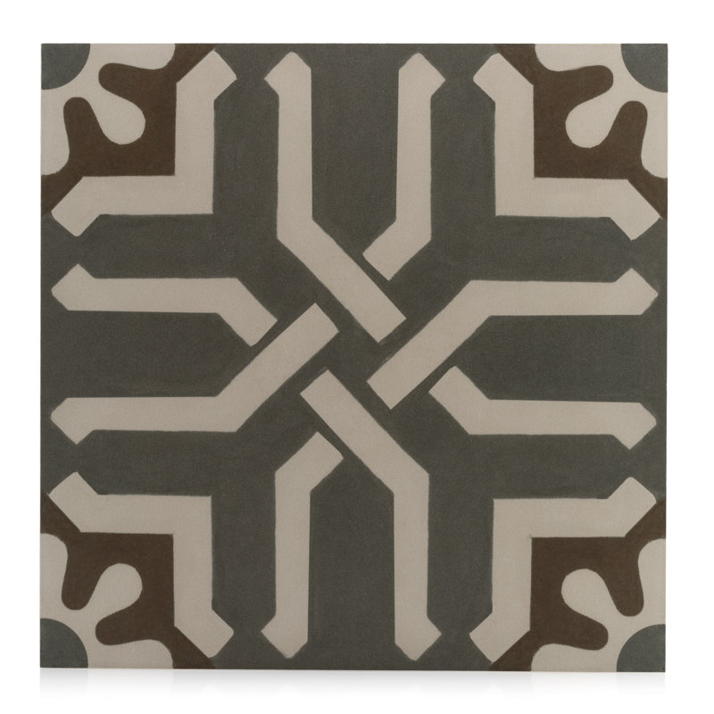 Encaustic 11.71" x 11.71" Porcelain Field Tile