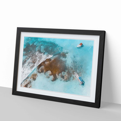 Boats in the Dominican Republic - Picture Frame Graphic Art Print