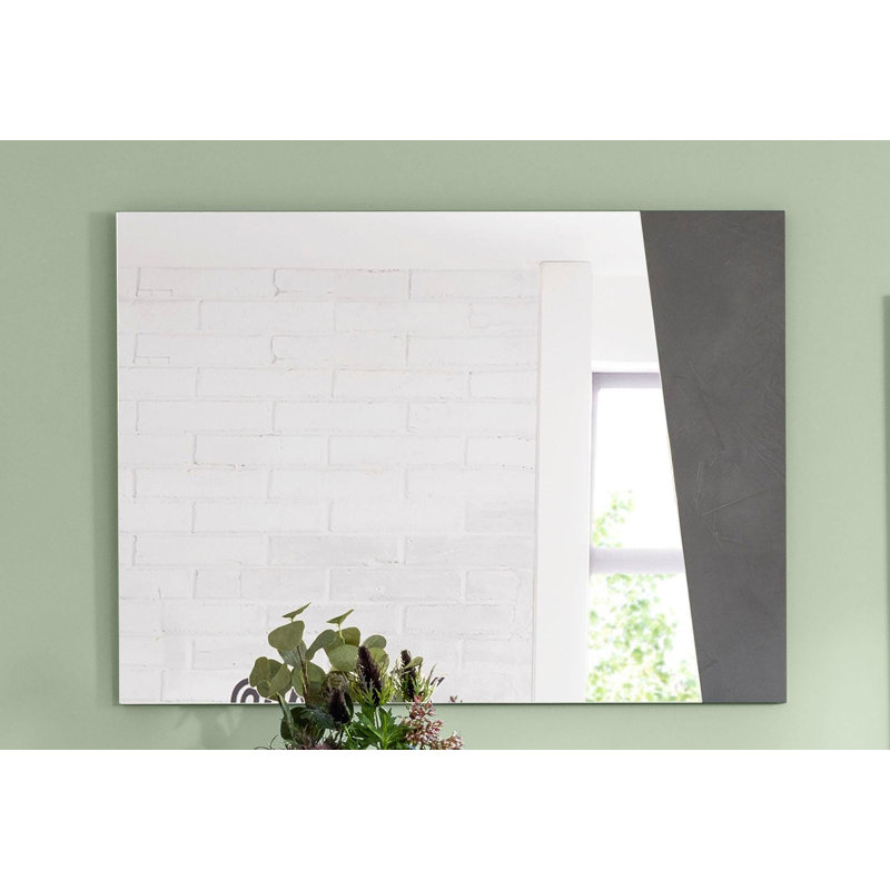 Mindy Flat Wall Mirror, Grey