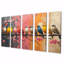 «White Blue Birds On Floral Branch», ensemble de reproduction d'art mural oiseau-378395383