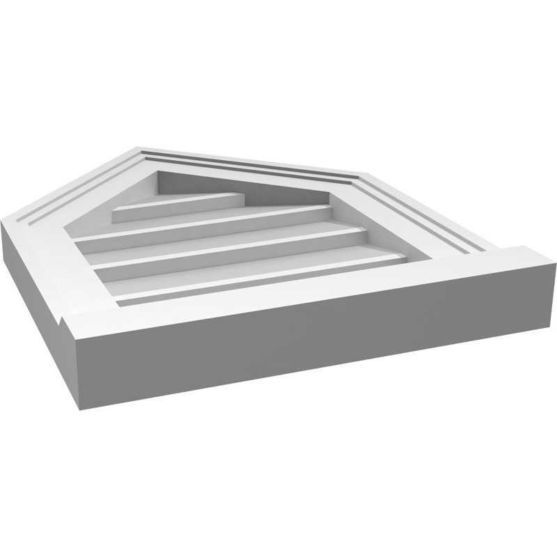 Ventilateur à pignon en uréthane non-fonctionnel Signature, H 18 po x l 14 po x P 2 po, 12/12