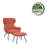 Cathalina Fabric Wingback Accent Chair with Ottoman-283539035