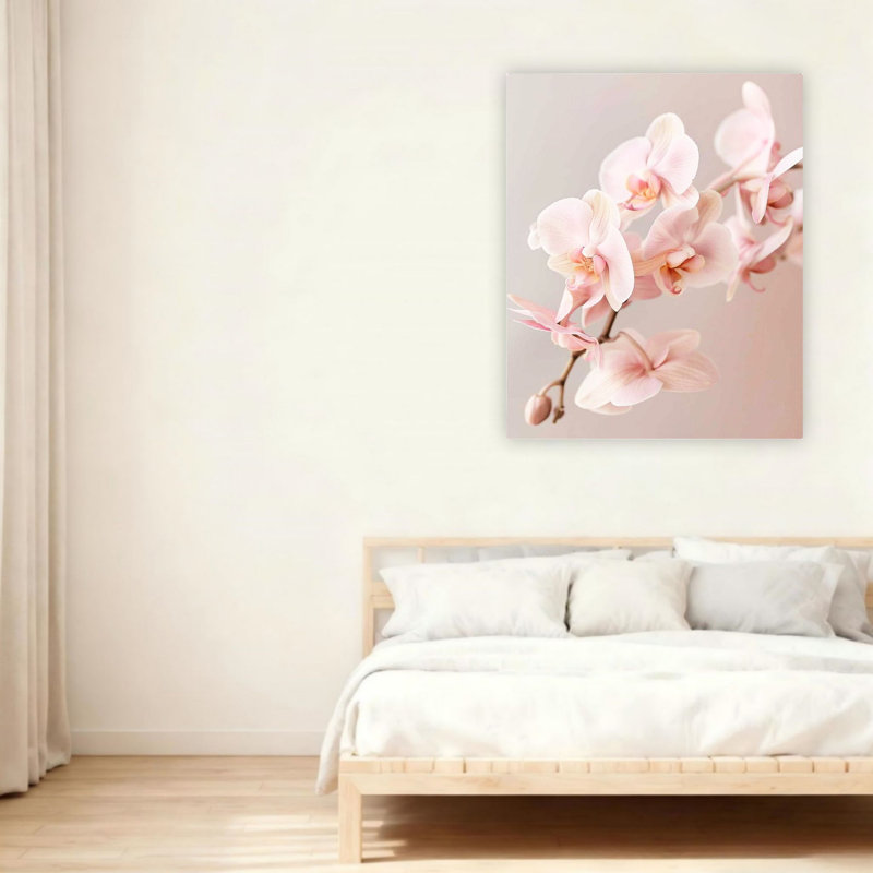 Art mural 24 "x 36", orchidée rose