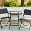 Metal Square Patio Folding Side Table-921632383