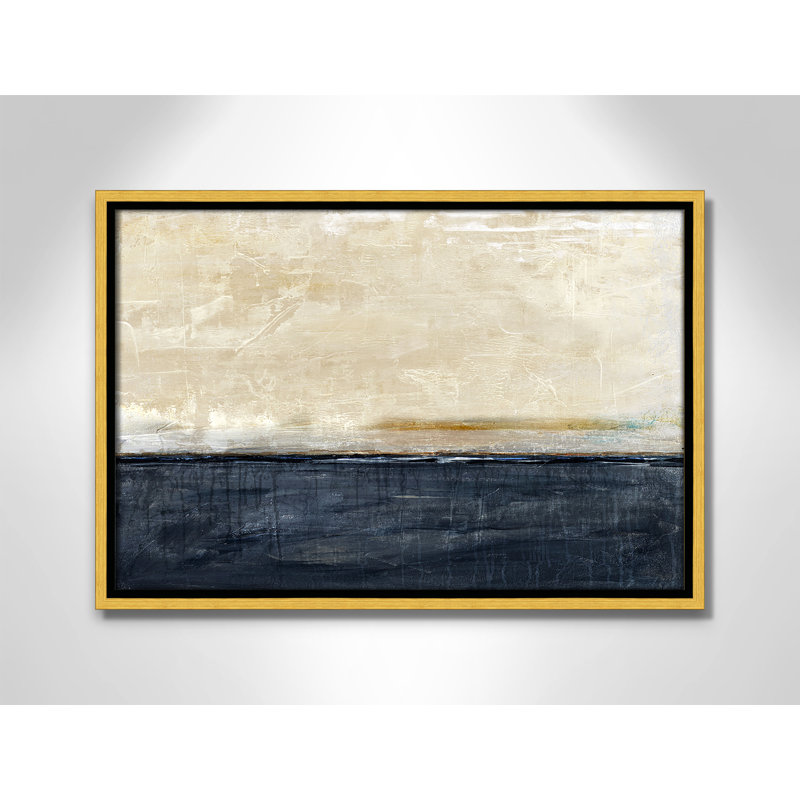 «Better Days» - Version paysage par Denise Brown, L 19,5 po x H 13,5 po, Toile avec cadre, Flotteur doré