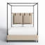 Leigh Canopy Bed-Palm Ecru-King-1908364108-1908364111