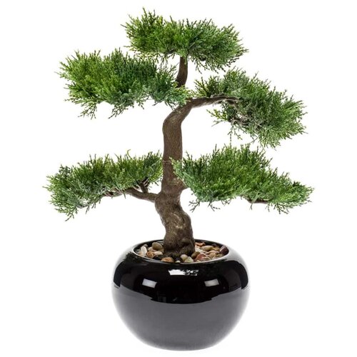 The Seasonal Aisle Emerald Artificial Cedar Bonsai Green 34cm | Wayfair ...