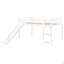 Lit mezzanine avec glissade, lit simple