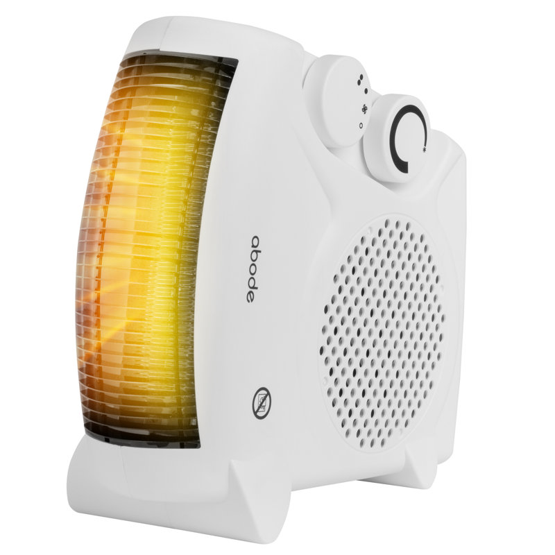 Abode 856 BTU Electric Compact Space Heater with Adjustable Thermostat