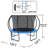 VEVOR Round Backyard Trampoline with Safety Enclosure