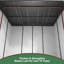 Remise de rangement en plastique avec plancher