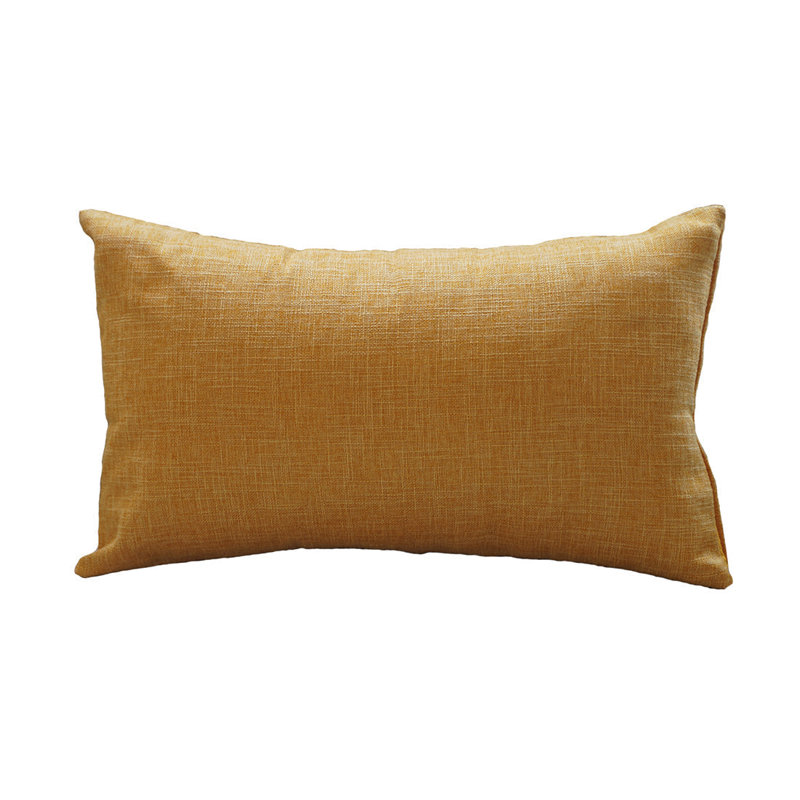 (Cover With Insert) Pack of One 3 Sizes Solid Color Velet Pillow, 12"H x 20"W, Tan