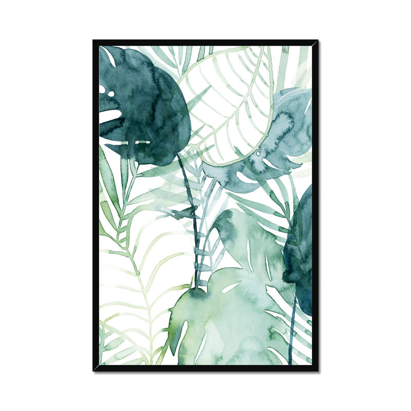 Palm Pieces II by Grace Popp - Painting, Black Framed Paper Print, 95cm H x 65cm W