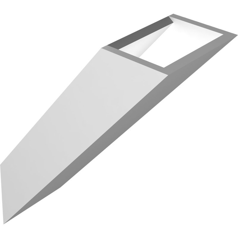 Support de genou traditionnel en PVC de qualité architecturale, H 14 po x l 5 po x P 10 po