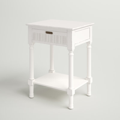 Peters End Table with Storage by Sand & Stable