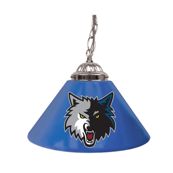 Luminaire suspendu conique à 1 lumière pour table de billard NBA, Minnesota Timberwolves