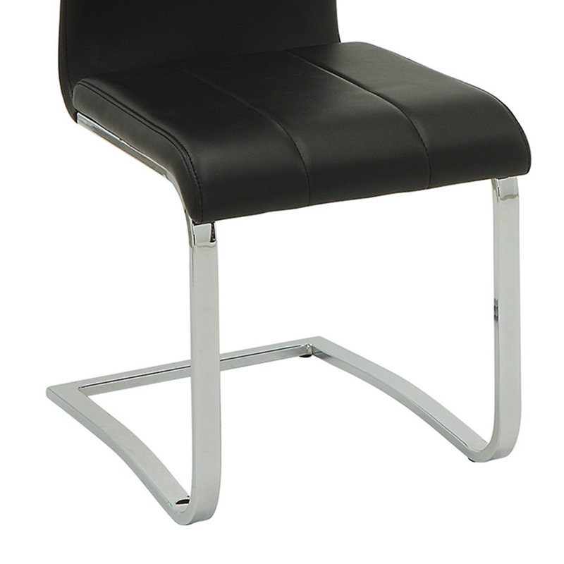 Chaise de salle à manger Burr, Noir