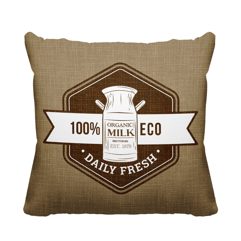 Coussin intérieur / extérieur Macdonald Farm House, Beige, L 15 po x H 15 po
