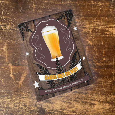 Homebrew Garden Shed Brewery Wall Décor