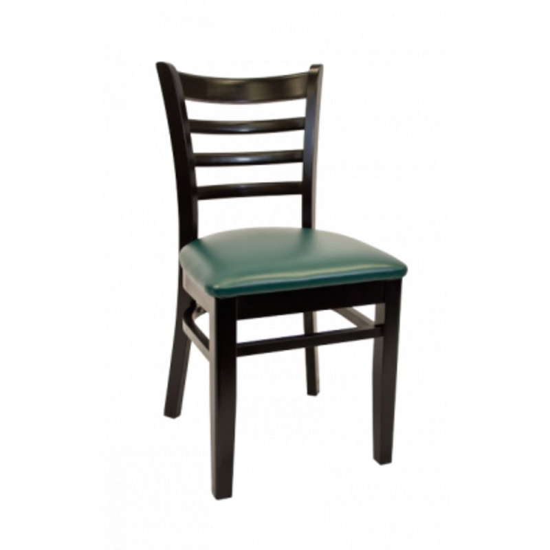 Chaise d'appoint à dossier échelle, Vert