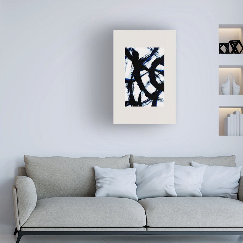 «Abstract Brush Strokes 98», reproduction sur toile tendue, H 19 po x l 12 po x P 2 po