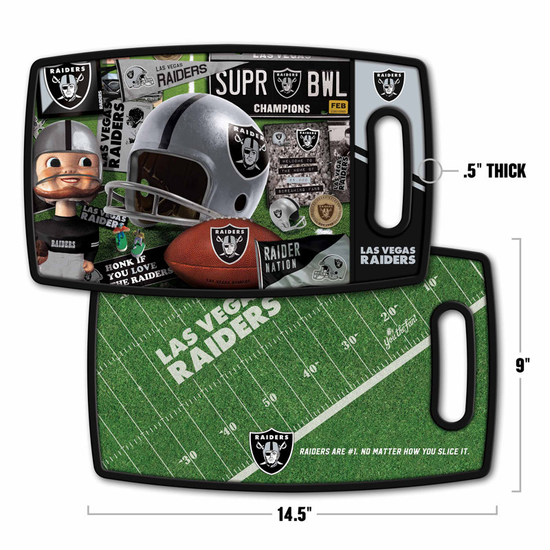 NFL Retro Series Cutting Board, Las Vegas Raiders