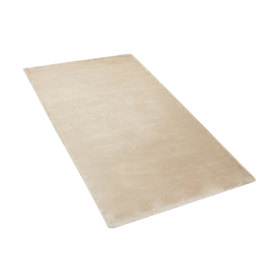 Handgefertigter Teppich Domanique in Beige