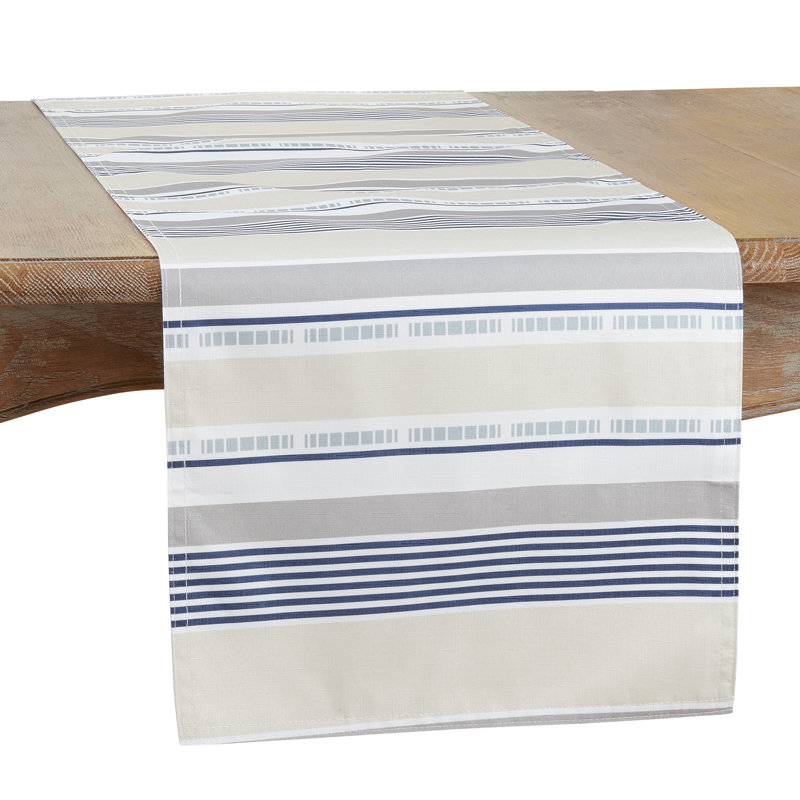 Colson Striped Table Runner, 16" W x 120" L