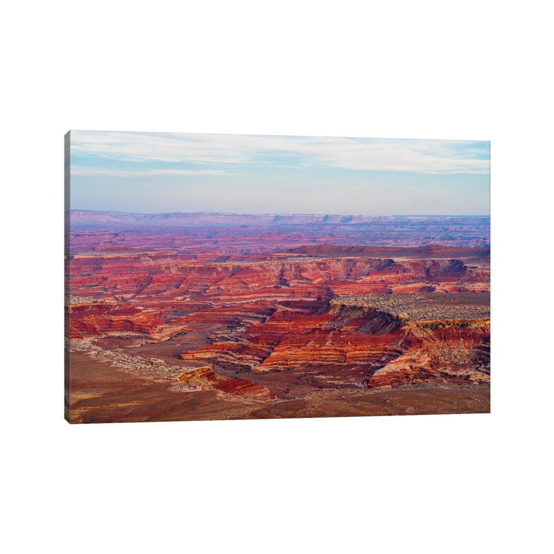 View of Canyon from Panorama Point, Maze District of Canyonlands National Park, Wayne County, Utah, USA 1 Piece Wrapped Canvas Wall Art