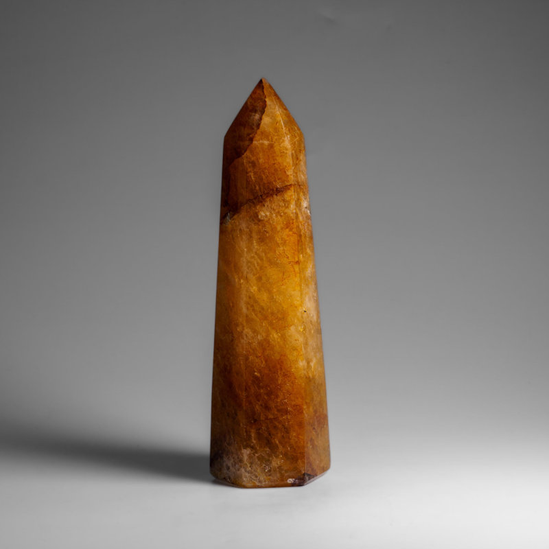 Genuine Polished Lemon Quartz Point (1.5 Lbs)