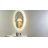 Dane 20 in. W x 28 in. H Small Oval Frameless Dimmable Anti-Fog Front and Backlit Tri-Color LED Wall Bathroom Vanity Mirror-1828594194