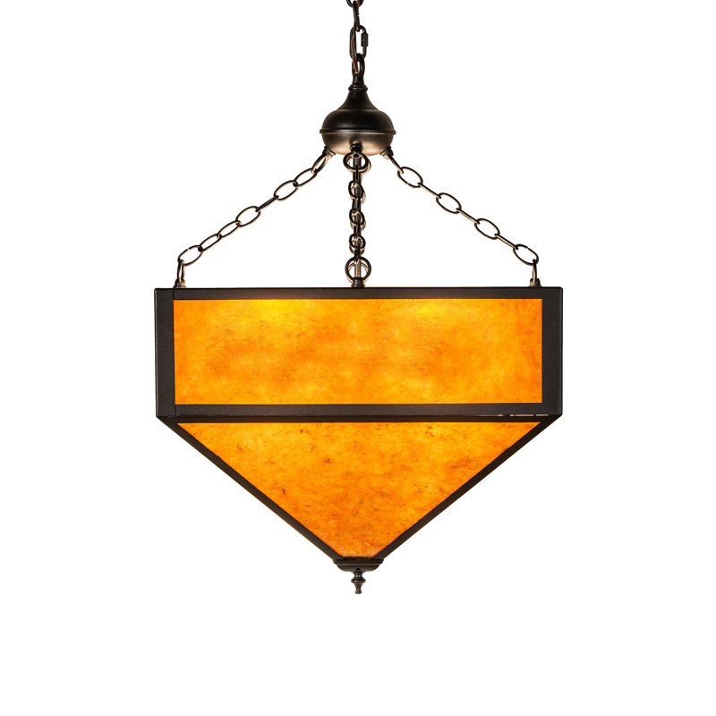 21" Square Mission Prime Inverted Pendant
