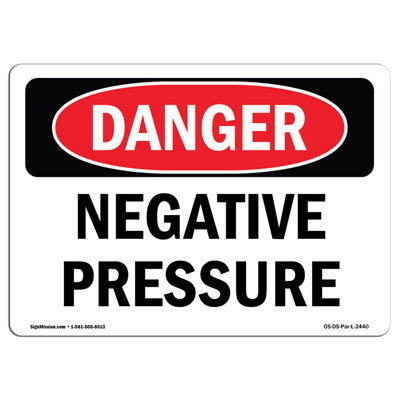 Negative Pressure Aluminum Sign 12 x 18