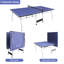 Ensemble de table de ping-pong de taille moyenne de 8 pi, compact et portable avec accessoires