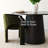 Modern Chenille Upholstered Dining Chair With Arm-377680031