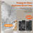 50–54 in. W x 76 in. H Frameless Single Sliding Shower Door with 5/16 in. Clear Glass, Stainless Steel-120303272