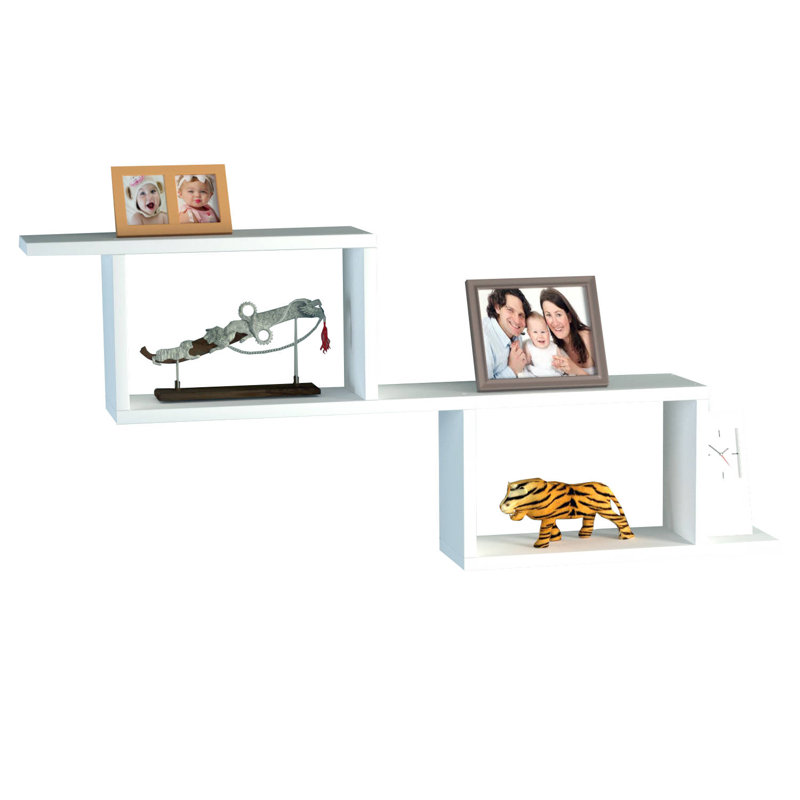 Tablette décorative 3 pièces avec tablettes réglables Vernonburg