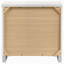 Table de chevet blanche 2 tiroirs ultrabrillante
