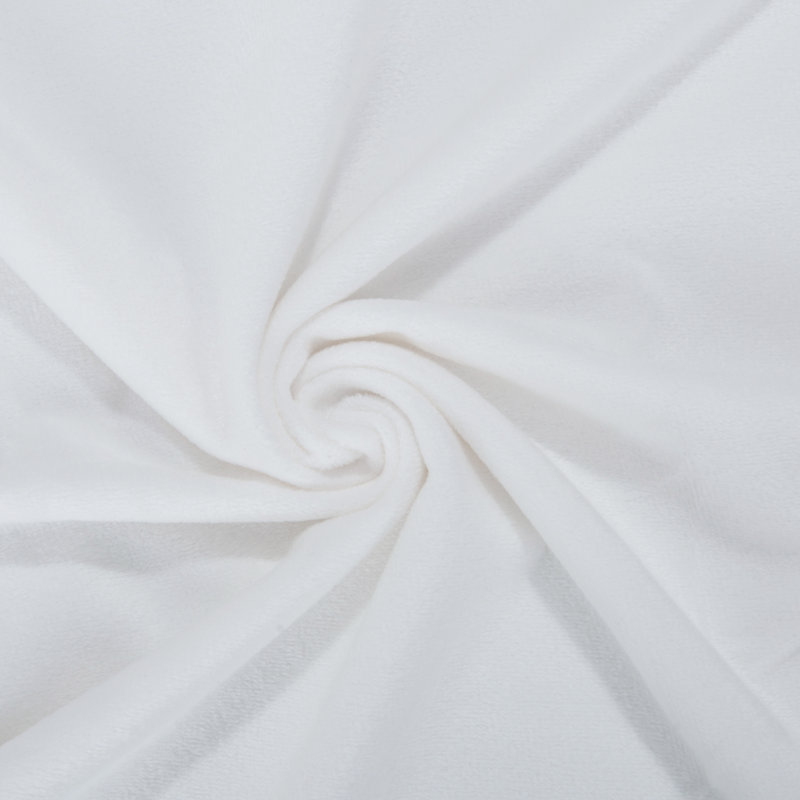 Housse de coussin rectangulaire en velours, Blanc