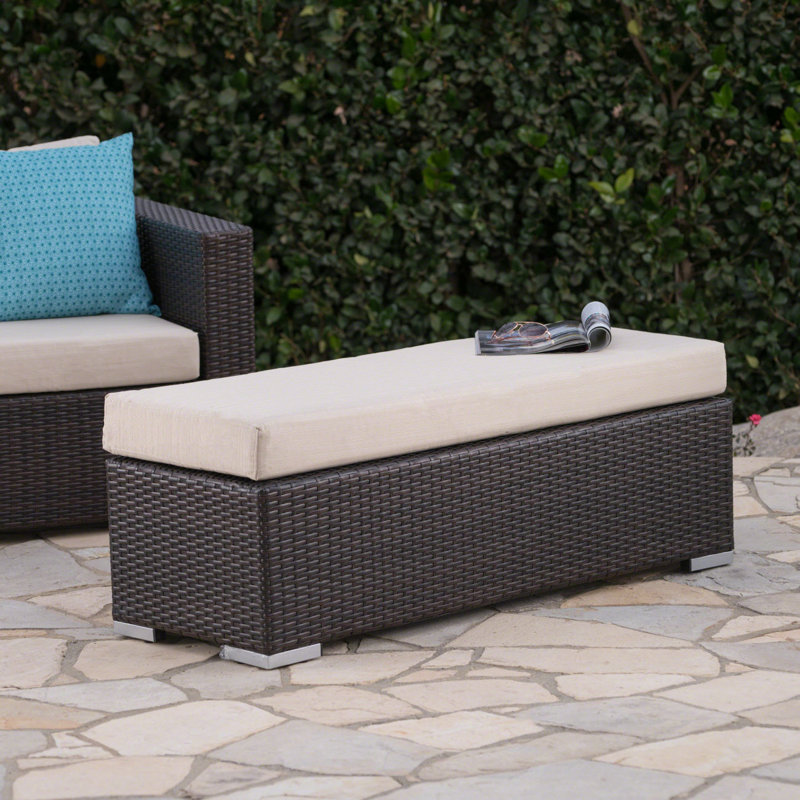 Outdoor Storage Bench, Beige