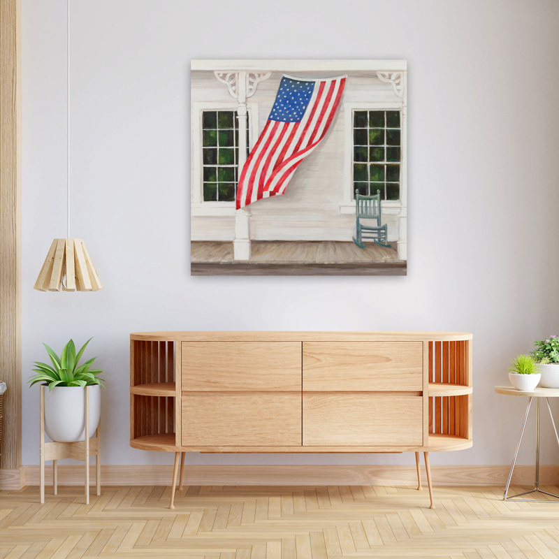 American Porch Crop, art contemporain, H 36 po x l 36 po