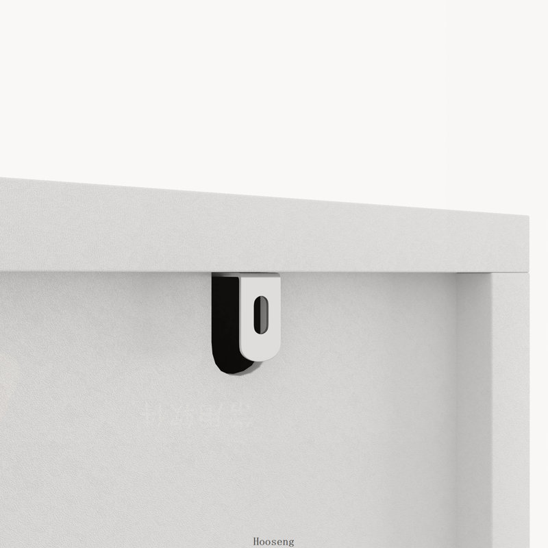 Commode blanche à 9 tiroirs 63 po avec façades ondulées 63 po, armoire de rangement longue en bois