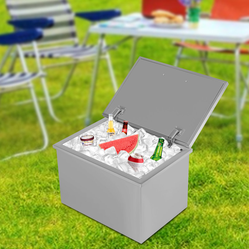 Danity Bar Cooler Stainless Steel Ice Bin