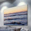 "winter ocean" par sylvia cook, reproduction d’art sur toile tendue-16291196
