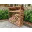 Oconner 166cm W x 66cm D Solid Wood Log Store